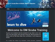 Tablet Screenshot of dm-scuba.co.uk